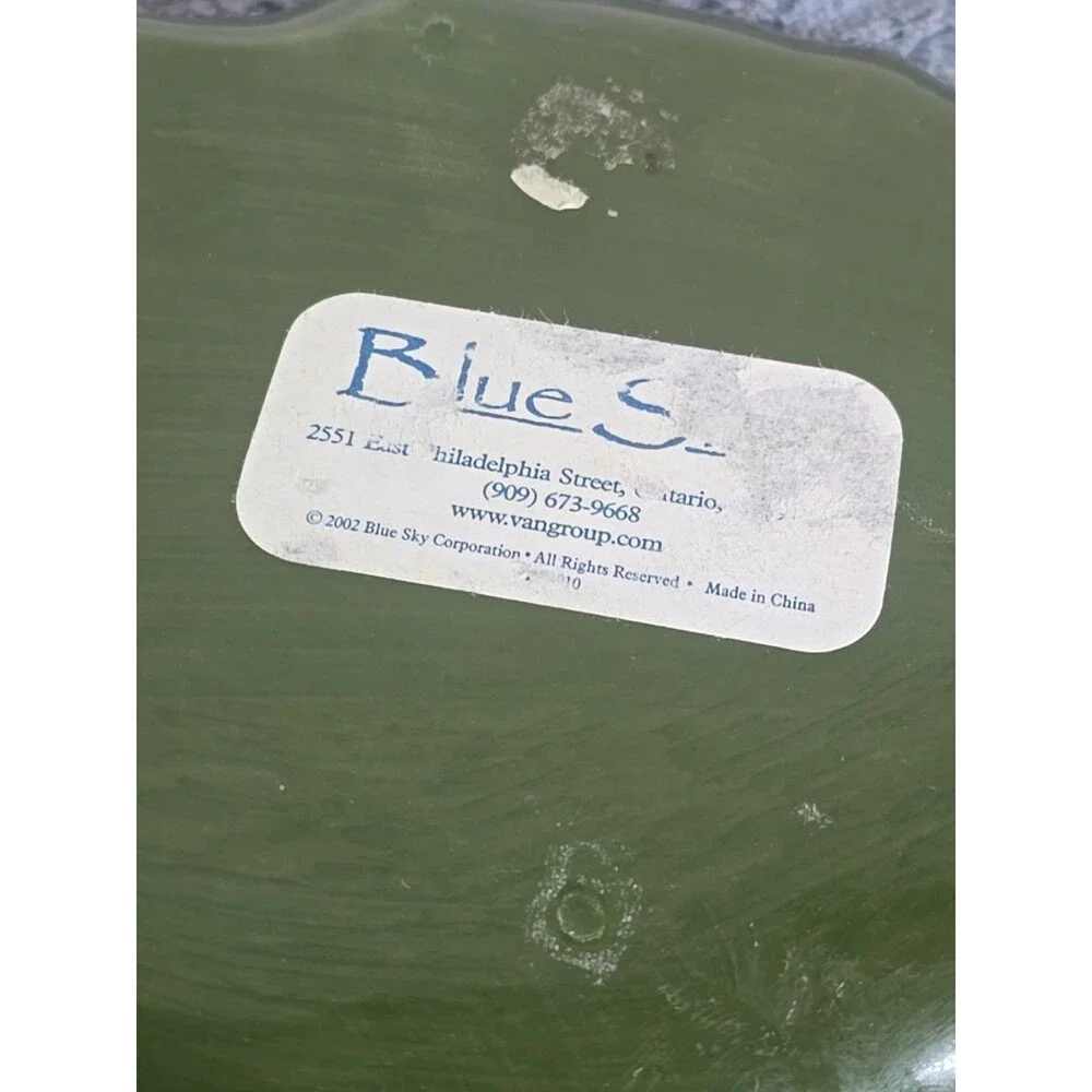 2003 Blue Sky Place t lite here Leaf Tray Candle Holer 7x5.5